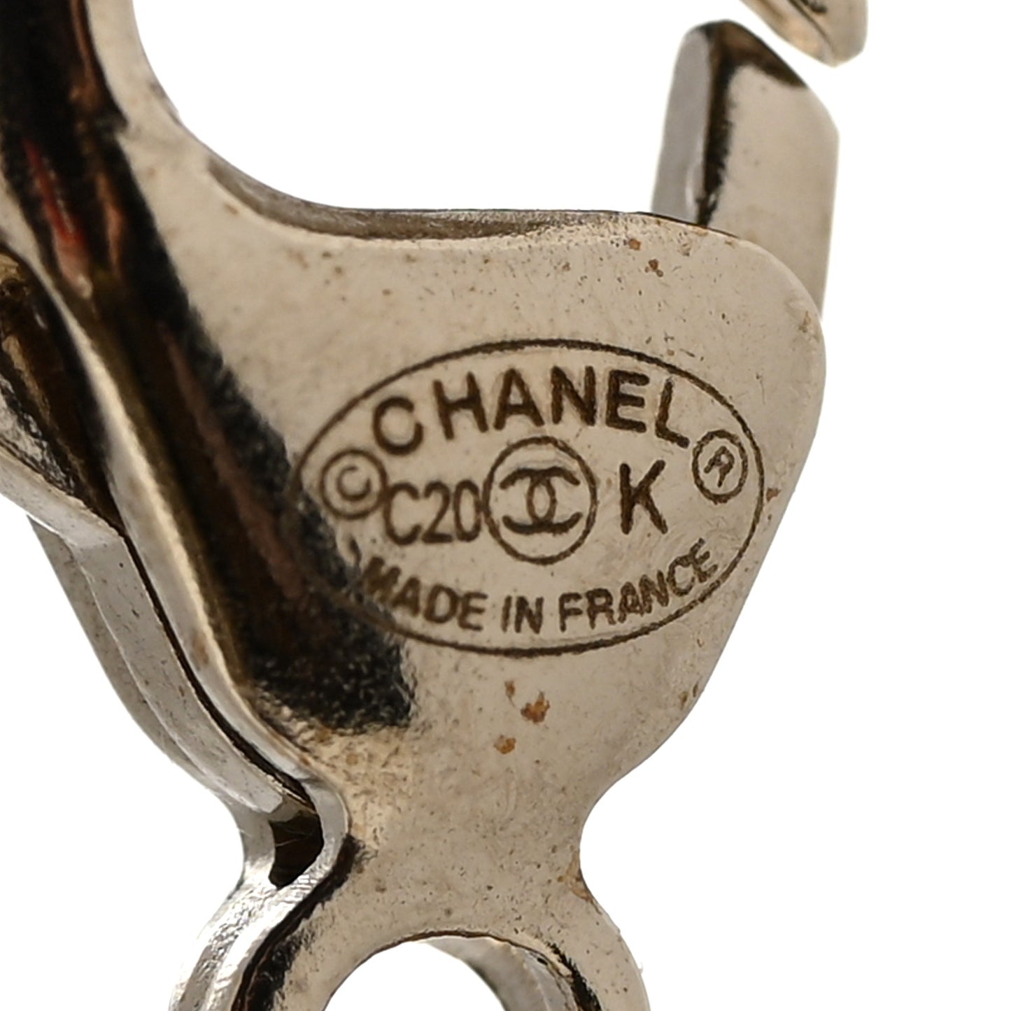 Pearl Crystal CC Charms Bracelet Light Gold Pink