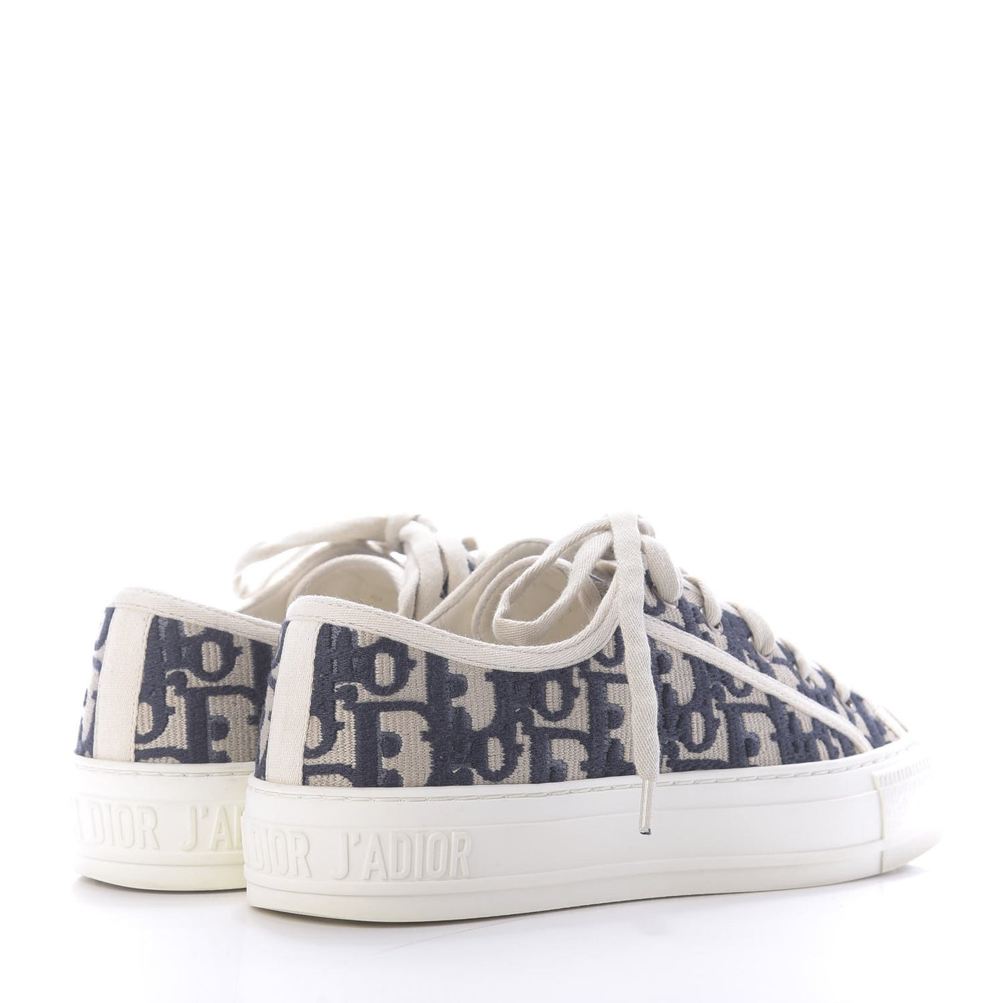 Canvas Oblique Walk'N'Dior Low Top Sneakers 35 Deep Blue