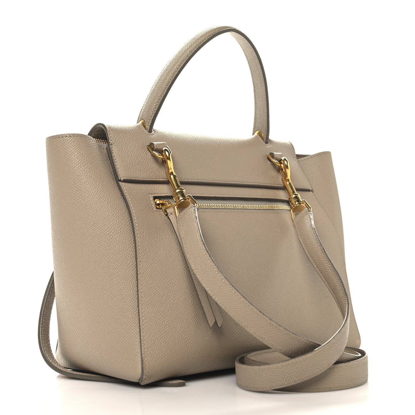 Grained Calfskin Micro Belt Bag Light Taupe