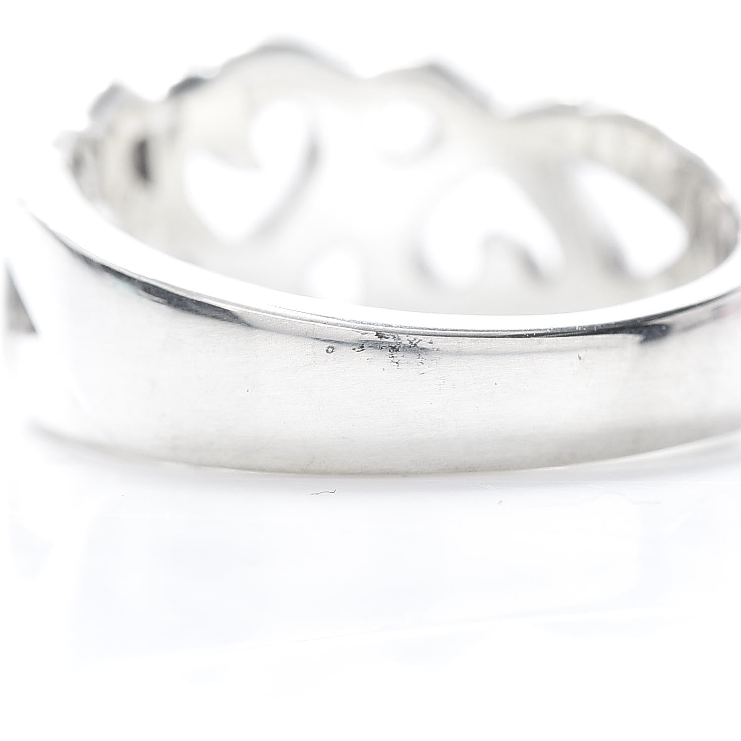 Tiffany Sterling Silver Paloma Picasso Loving Hearts Ring 53 6.25 7 of 8