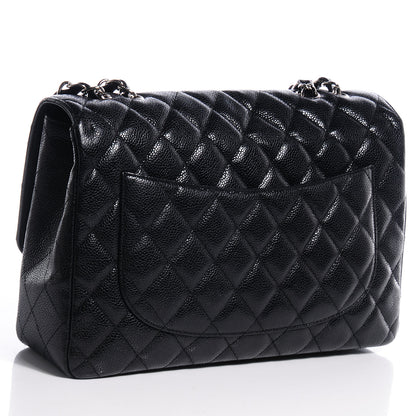 Chanel Caviar Jumbo Single Flap Black 3 of 9