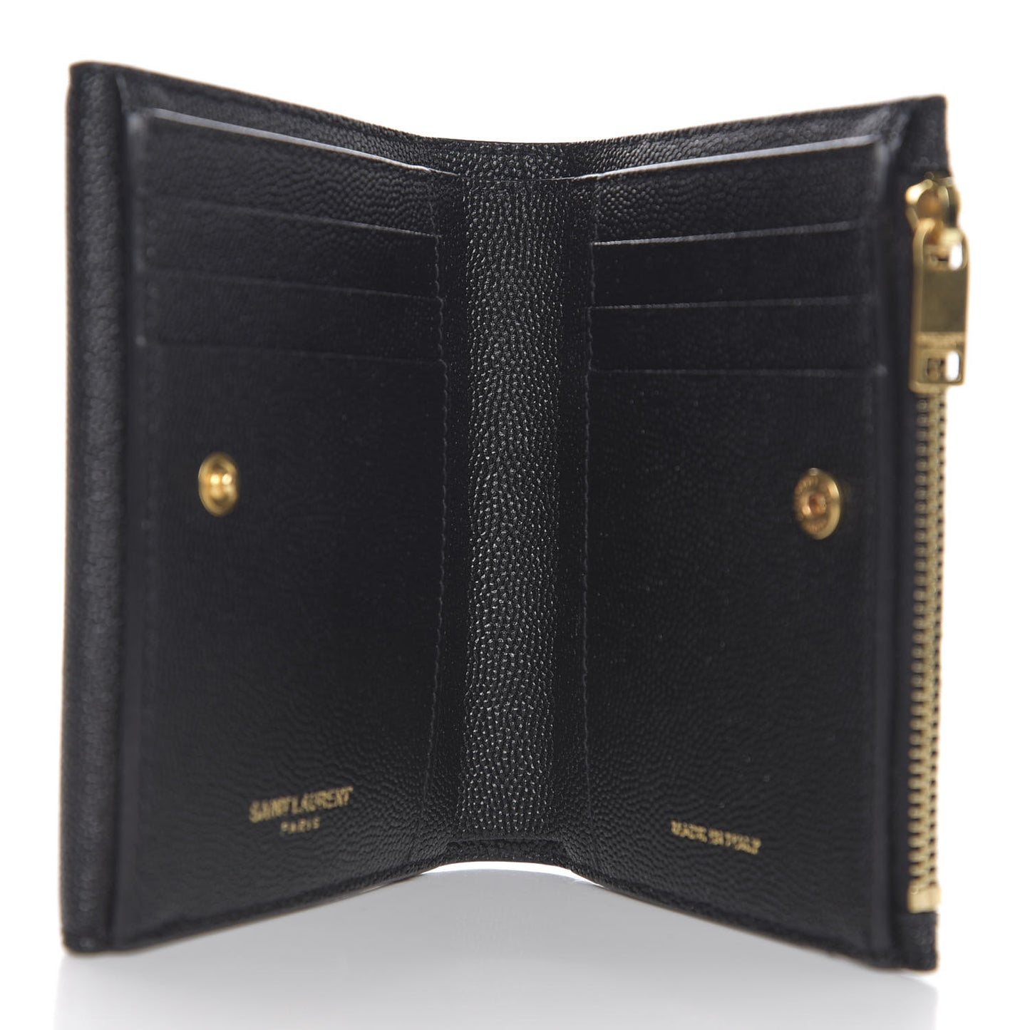 Grain De Poudre Monogram Bi-Fold Wallet Black