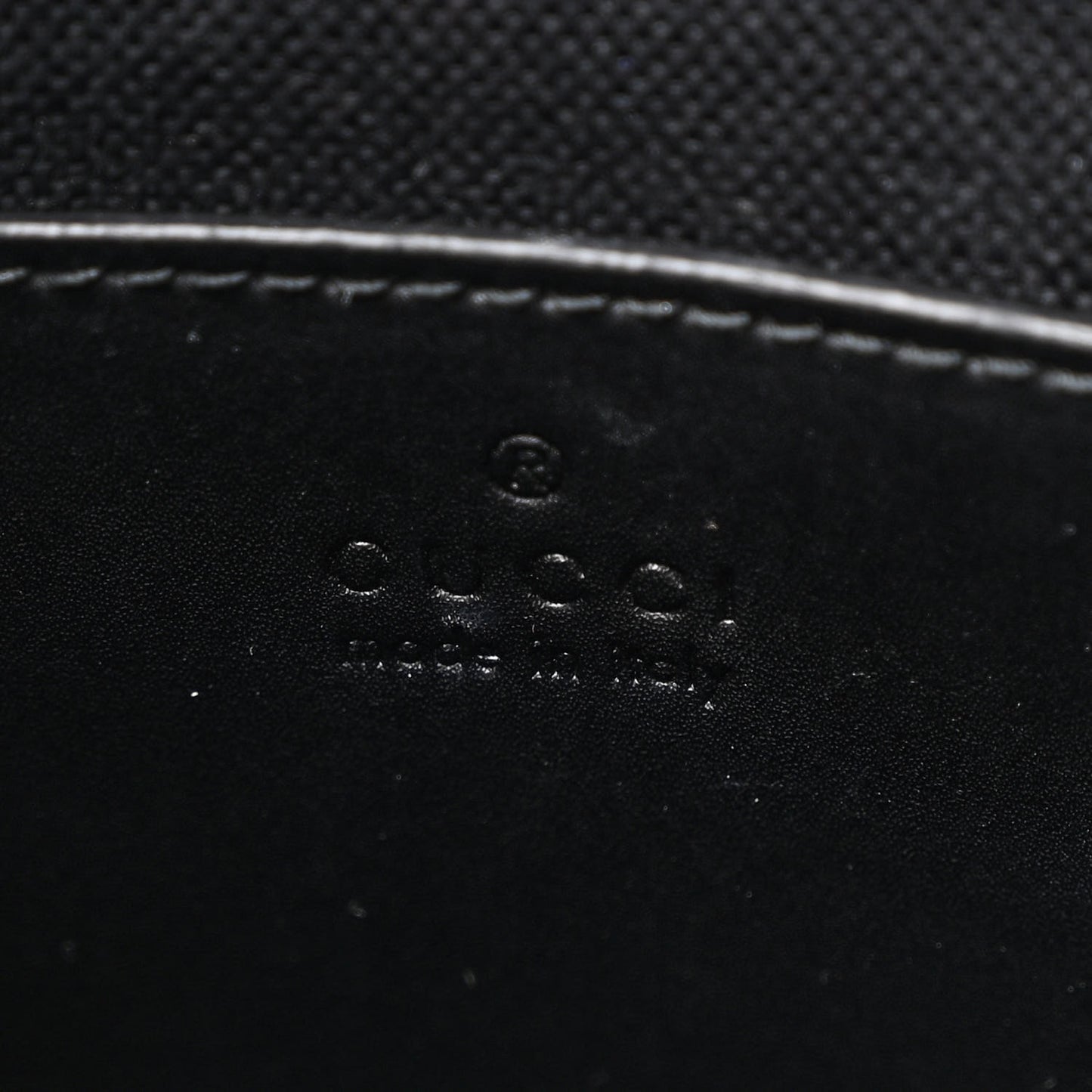 GG Supreme Monogram Web Small Flat Messenger Bag Black Grey