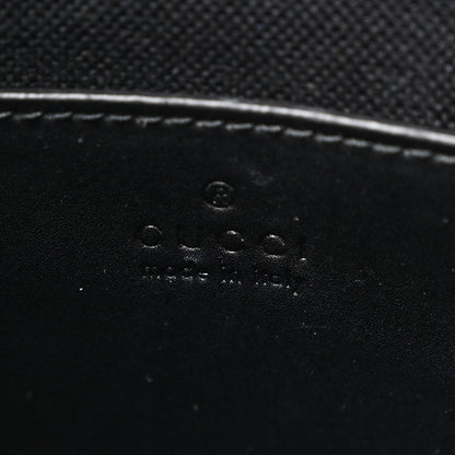 Gucci GG Supreme Monogram Web Small Flat Messenger Bag Black Grey 6 of 12