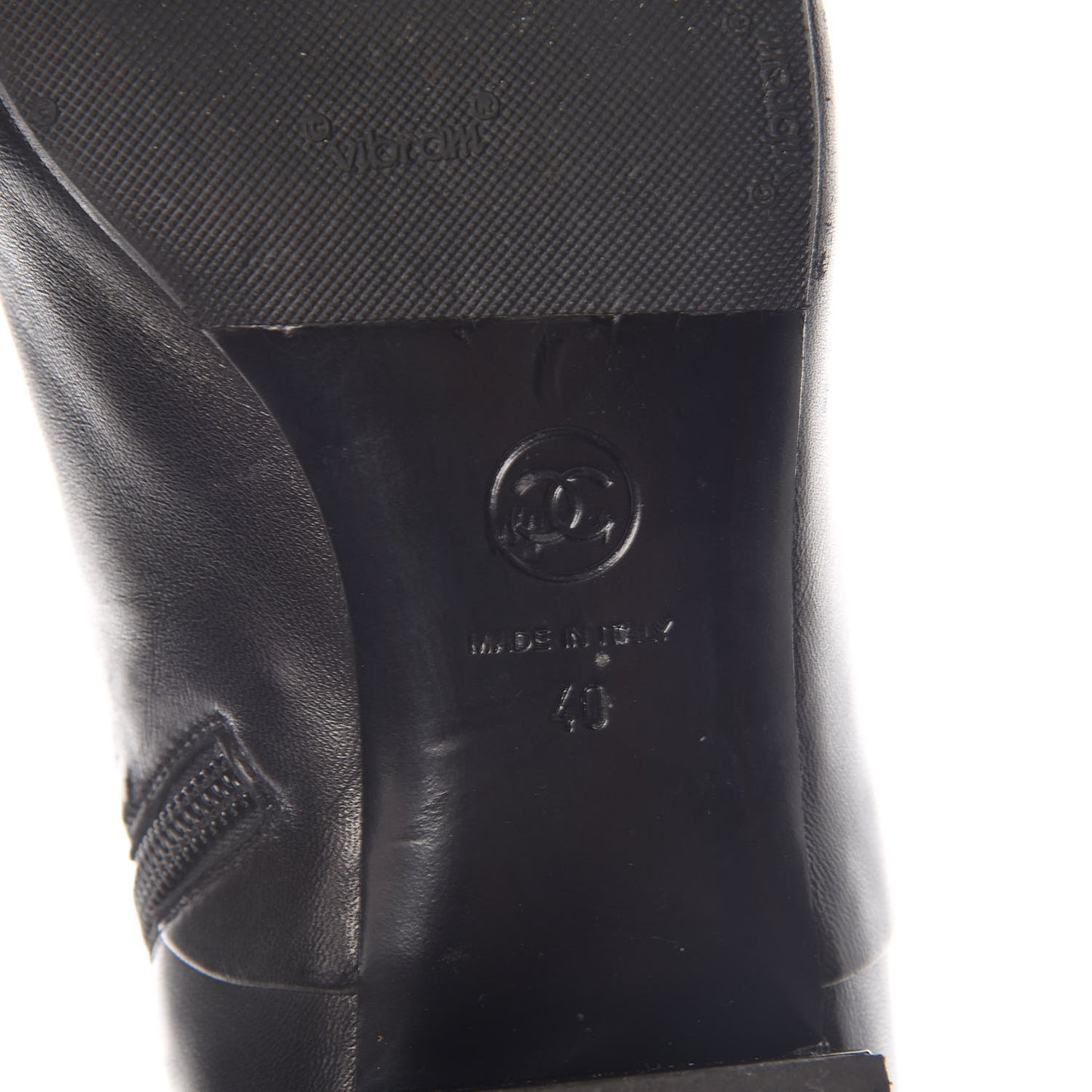Lambskin Pearl Short Boots 40 Black