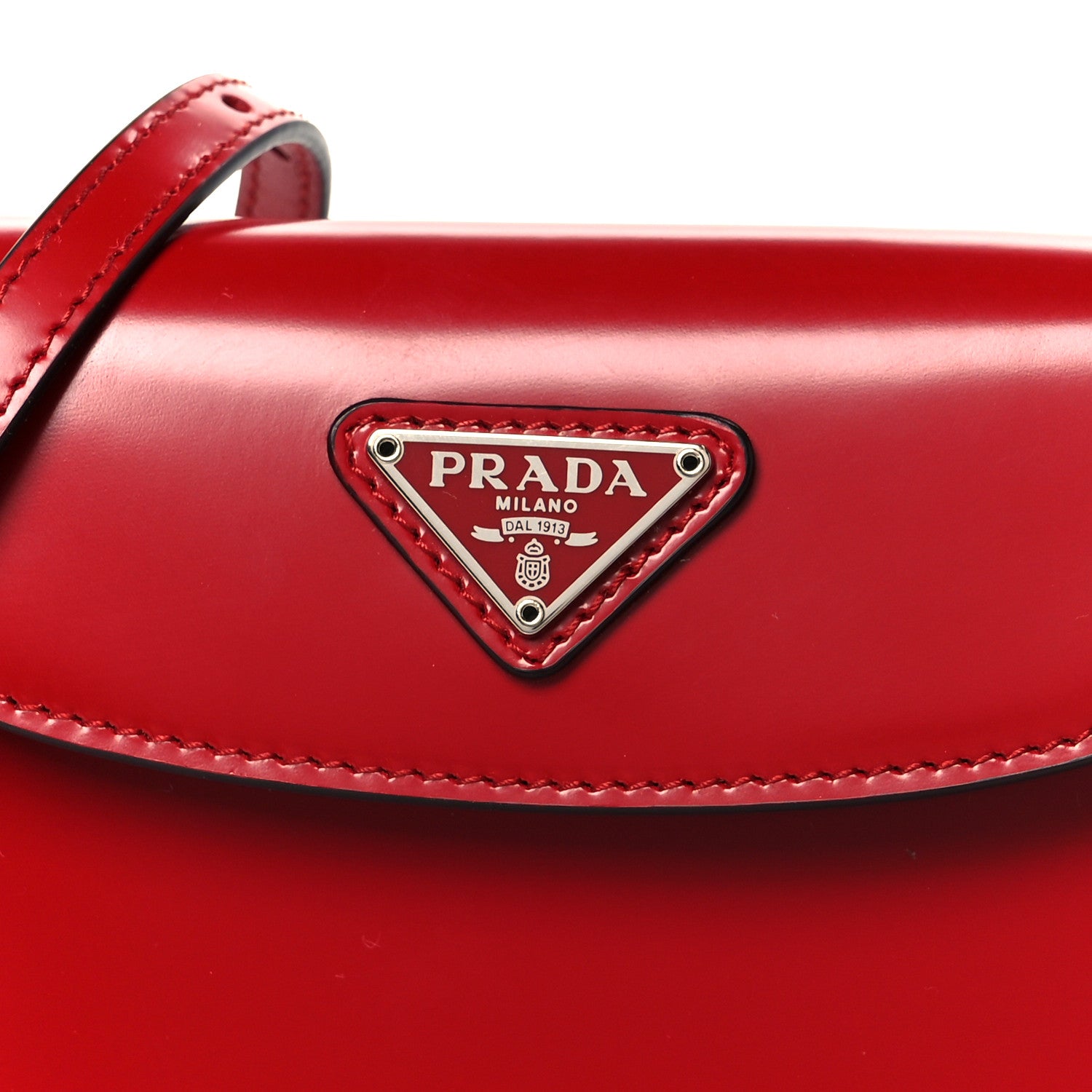 Prada Spazzolato Mini Cleo Flap Adjustable Strap Shoulder Bag