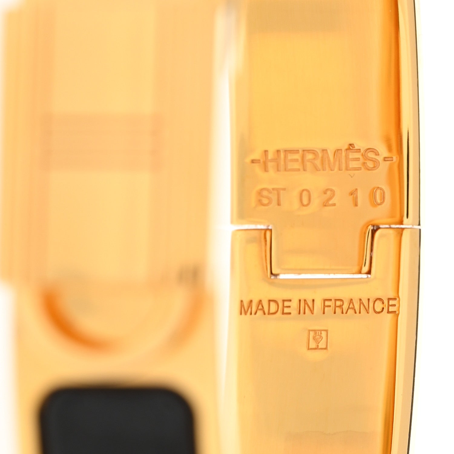 Hermes Enamel Narrow Clic Cadenas Bracelet PM Black 4 of 5