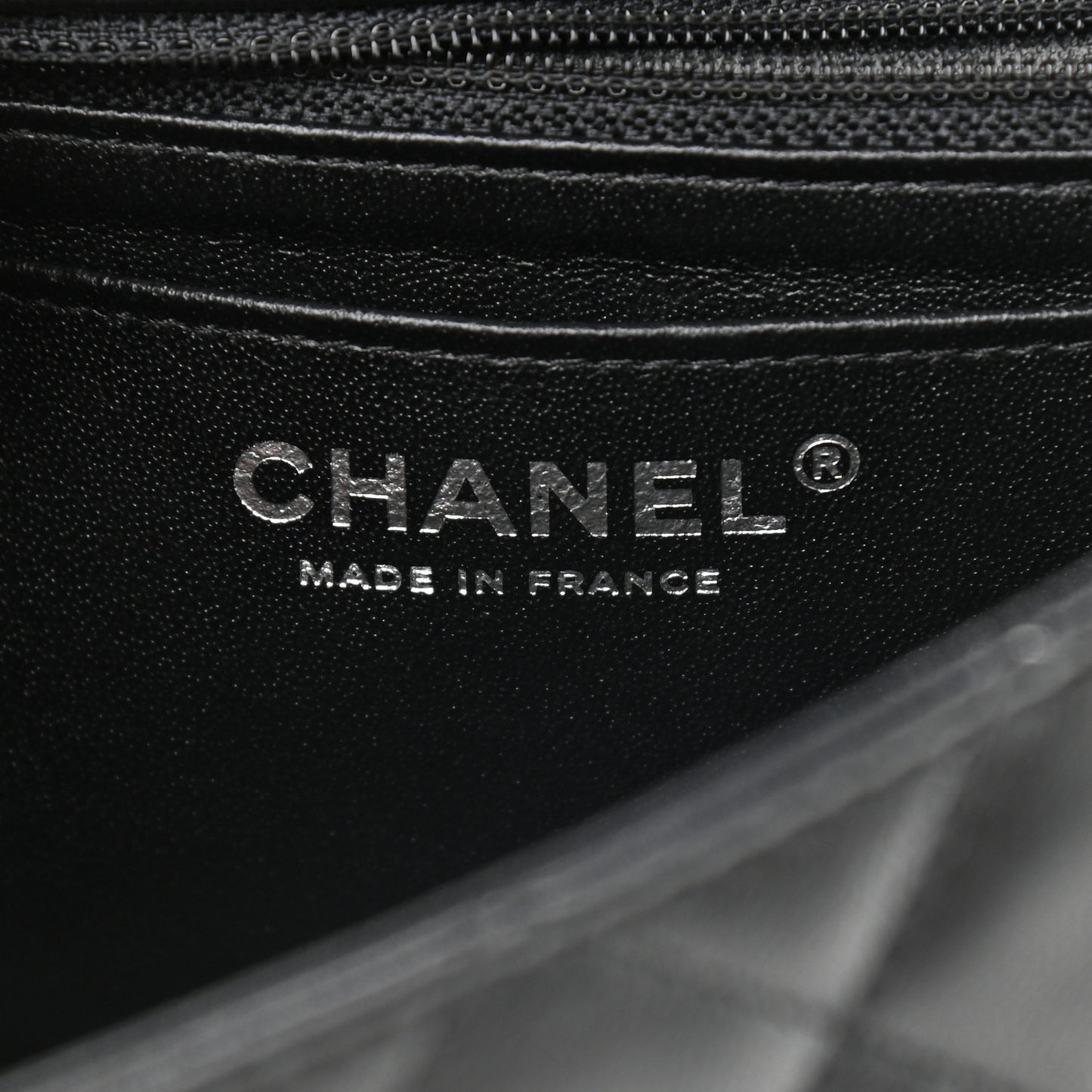 Lambskin Quilted Mini Rectangular Flap Black