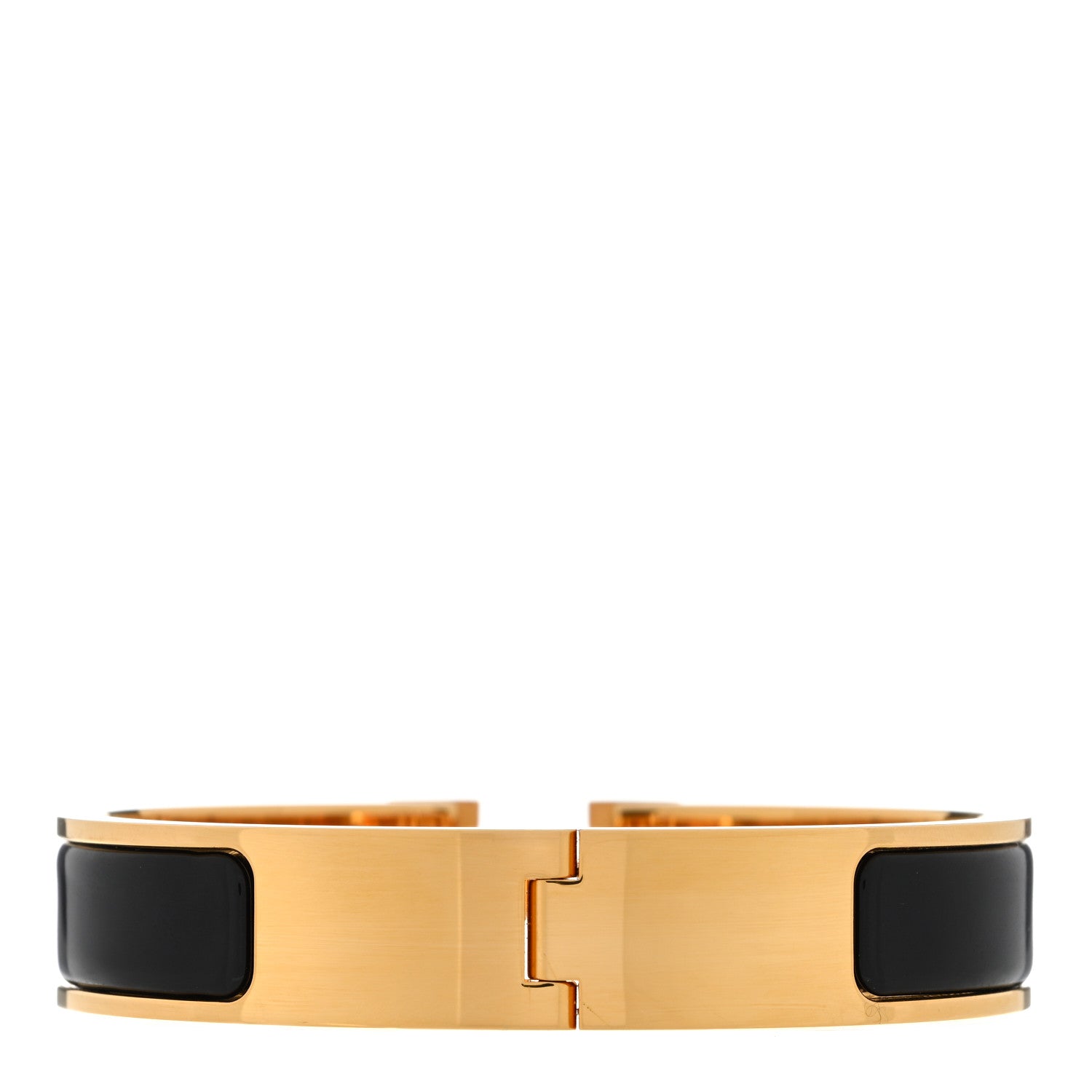 Hermes Enamel Narrow Clic Clac H Bracelet GM Black 2 of 3