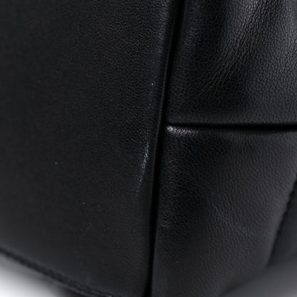 Saint Laurent Lambskin Quilted Medium Loulou Puffer Monogram Chain Satchel Black 13 of 13