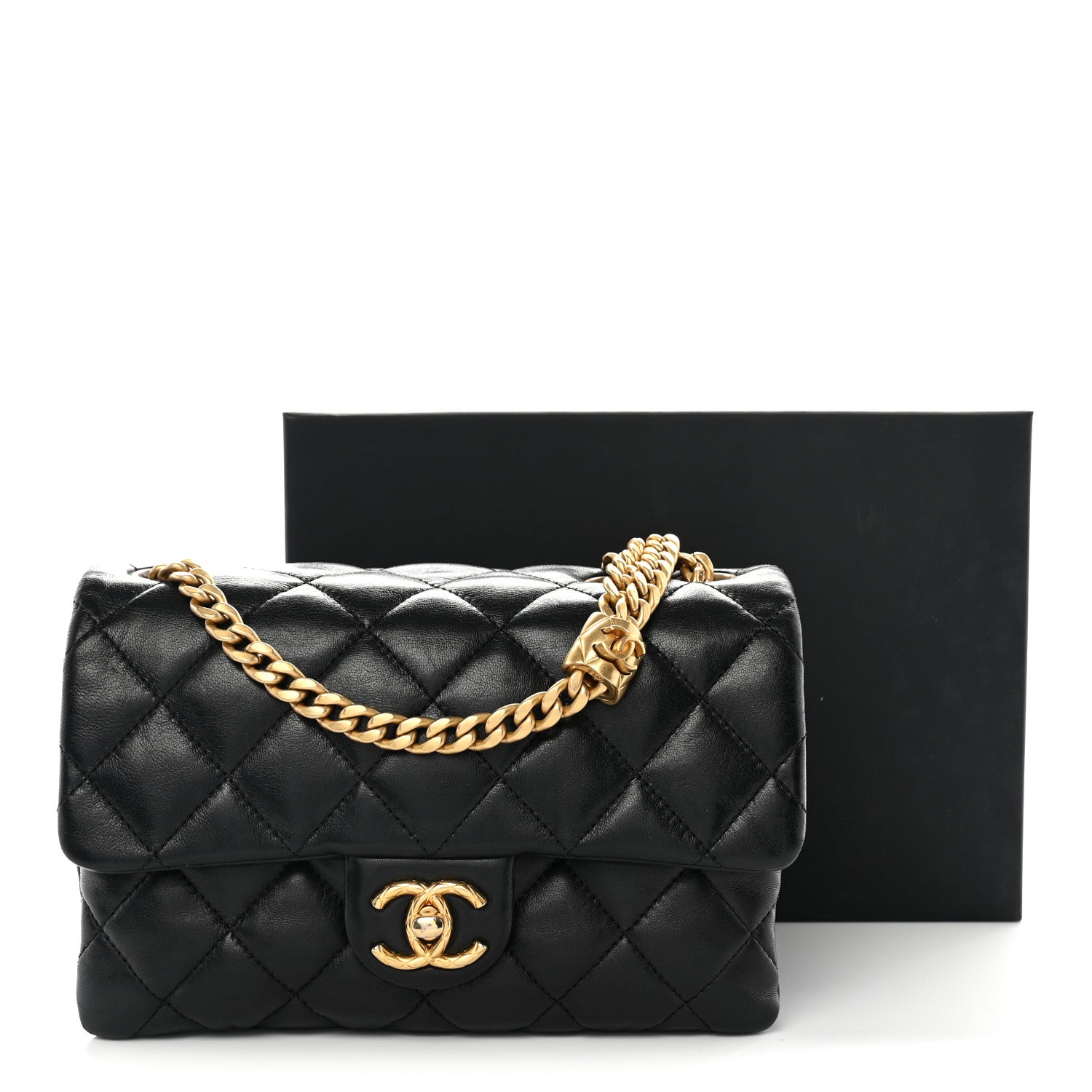 Chanel Lambskin Quilted Small Pillow Crush Flap Black 11 of 11