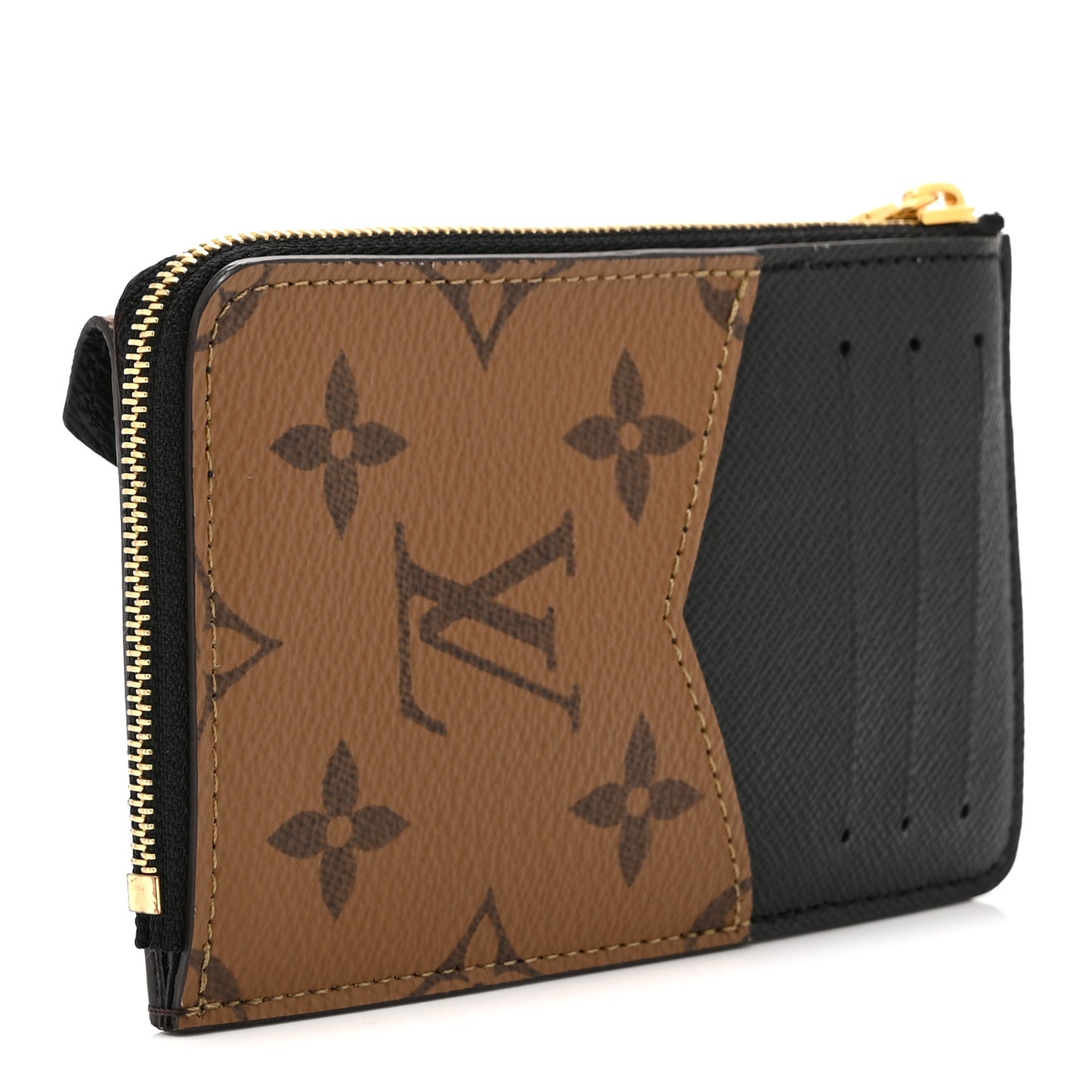 Reverse Monogram Recto Verso Card Holder Brown