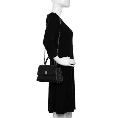 Chanel Caviar Quilted Mini Coco Handle Flap Black 2 of 10