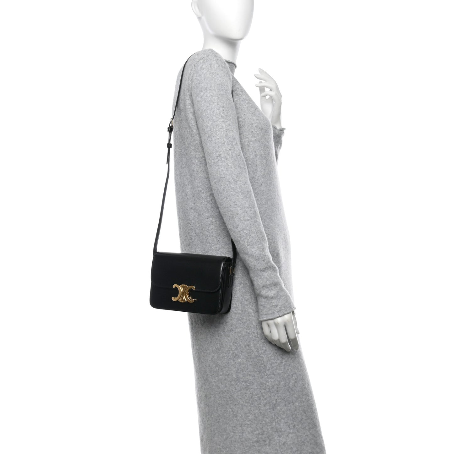 Shiny Calfskin Teen Triomphe Black