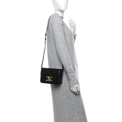 Celine Shiny Calfskin Teen Triomphe Black 2 of 11