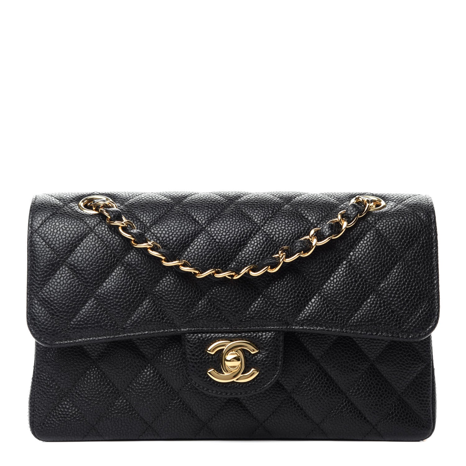 Chanel Caviar Quilted Small Double Flap Black 1 of 11