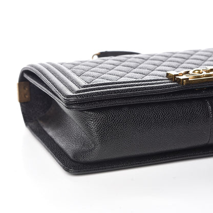 Chanel Caviar Quilted New Medium Boy Flap Black 5 of 9