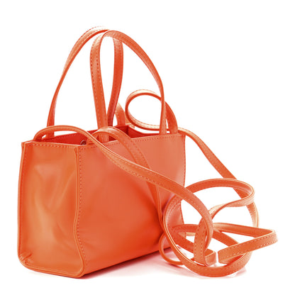 Telfar Vegan Leather Small Shopping Bag Orange 3 of 11