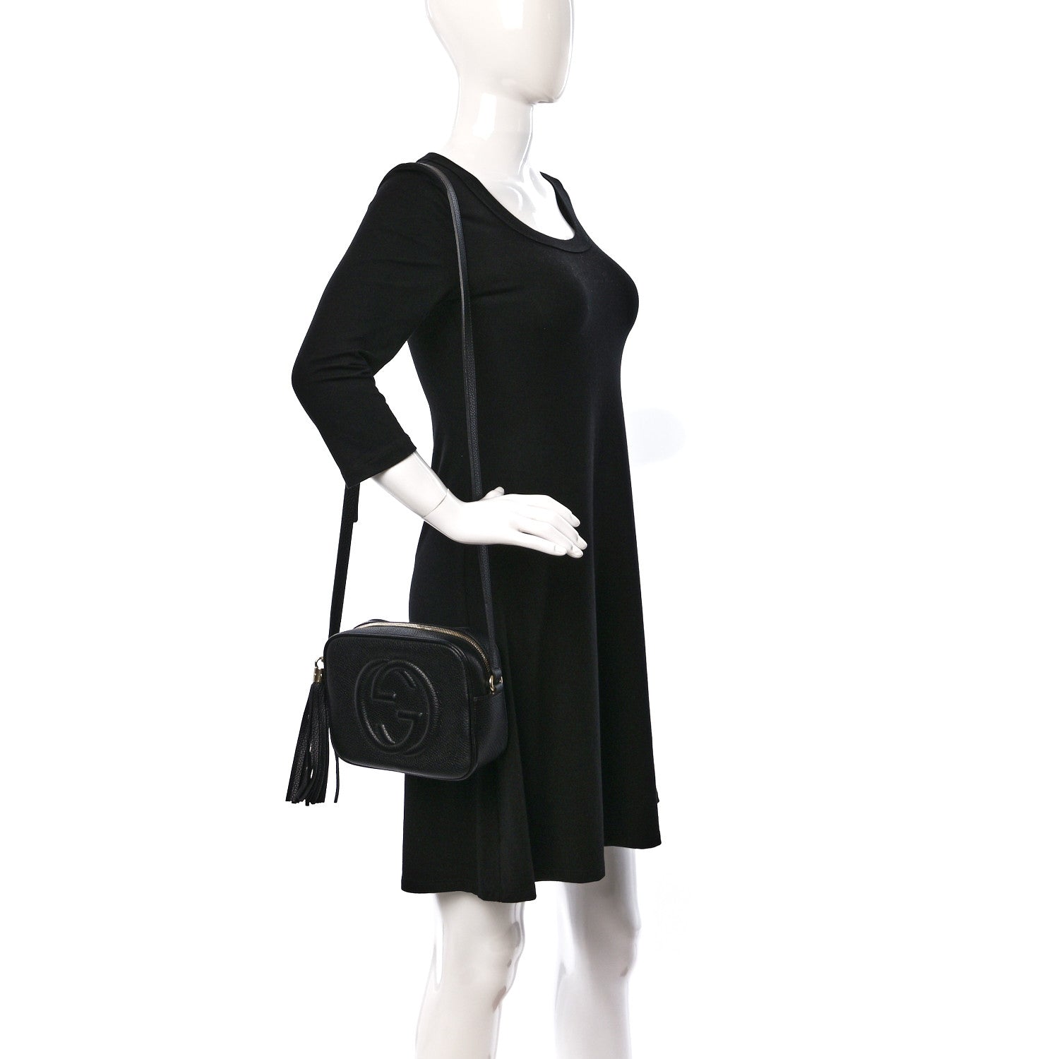 Gucci Pebbled Calfskin Small Soho Disco Bag Black 2 of 9