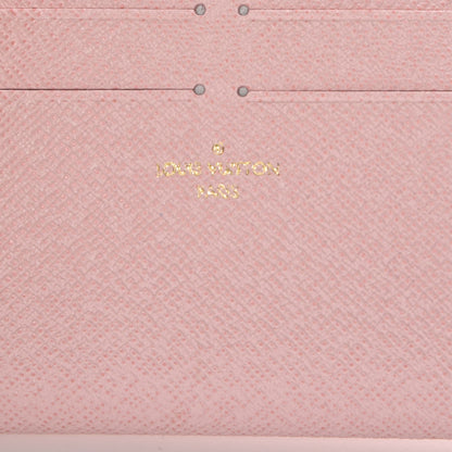 Louis Vuitton Calfskin Felicie Card Holder Insert Rose Ballerine 6 of 6