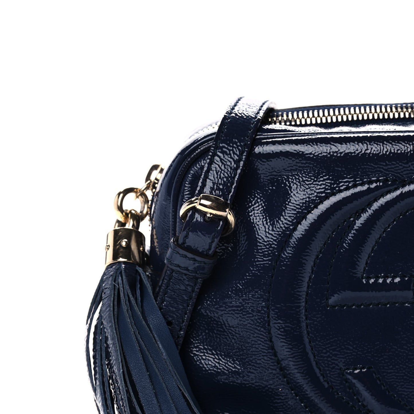 Vernice Naplack Small Soho Disco Bag Uniform Blue