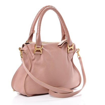 Chloe Calfskin Medium Marcie Satchel Anemone Pink 2 of 15