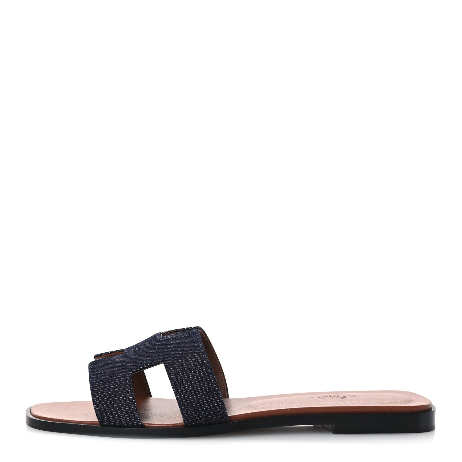 Hermes Denim Oran Sandals 39 Bleu Brut 1 of 11