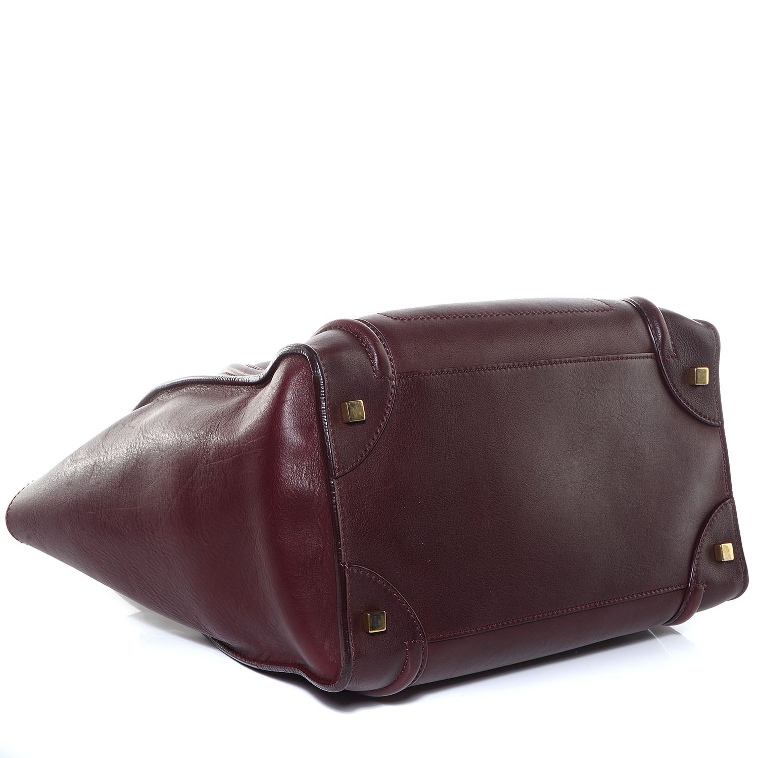 Celine Smooth Calfskin Mini Luggage Burgundy 4 of 10