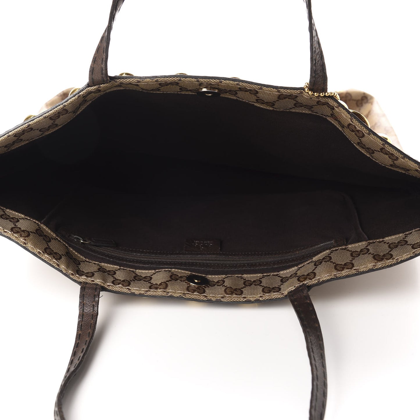 Crystal Monogram Large Babouska Vertical Shopping Tote Dark Brown