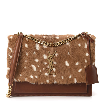 Saint Laurent Pony Hair Calfskin Medium Monogram Sunset Fawn 1 of 13