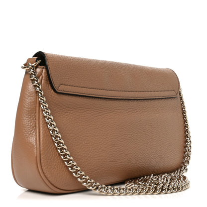 Gucci Pebbled Calfskin Medium Soho Flap Crossbody Camelia 2 of 9