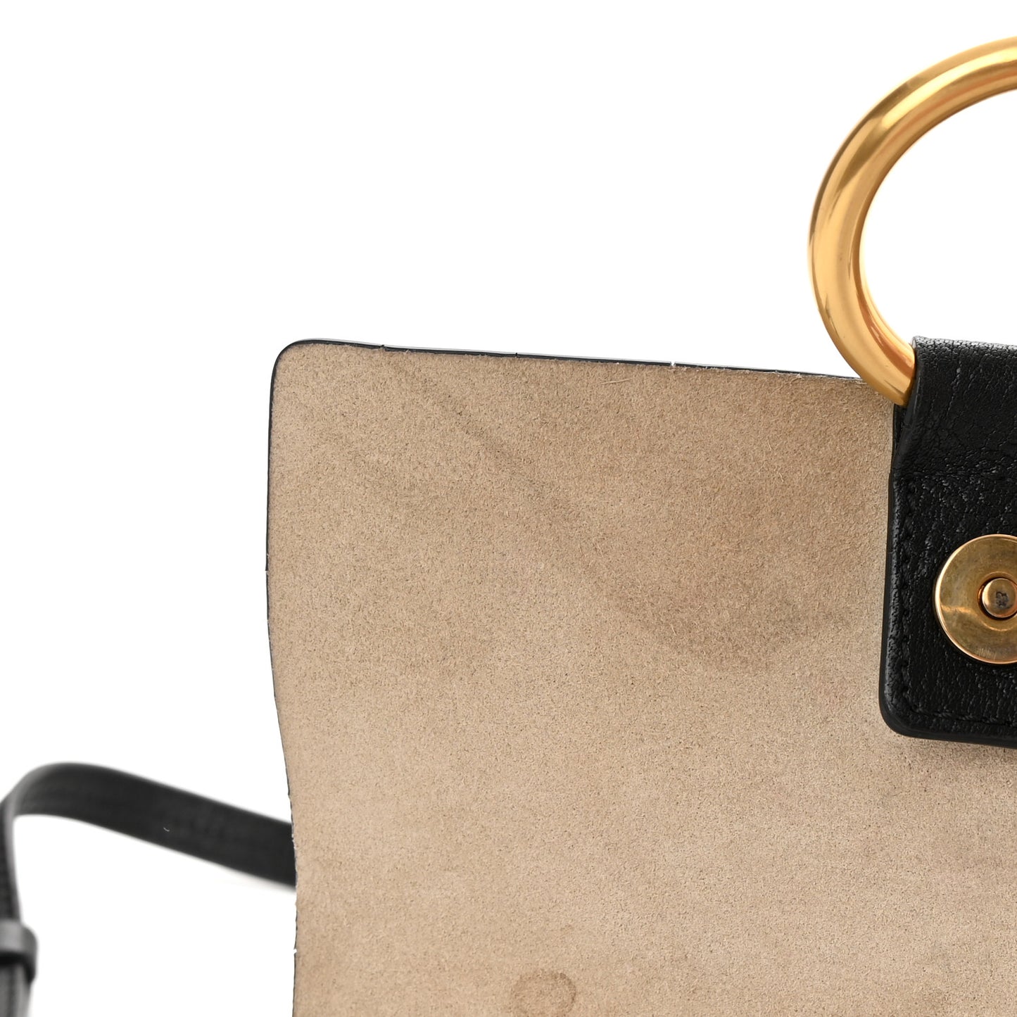 Goatskin Small Faye Shoulder Bag Black