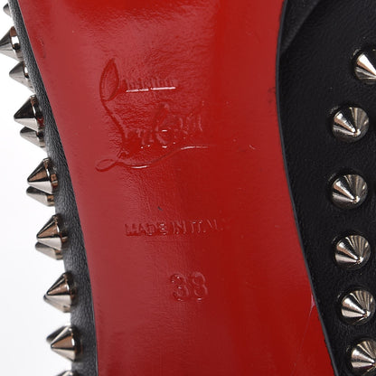 Christian Louboutin Nappa Pigalle Plato Spikes 120 Pumps 38 Black 8 of 9