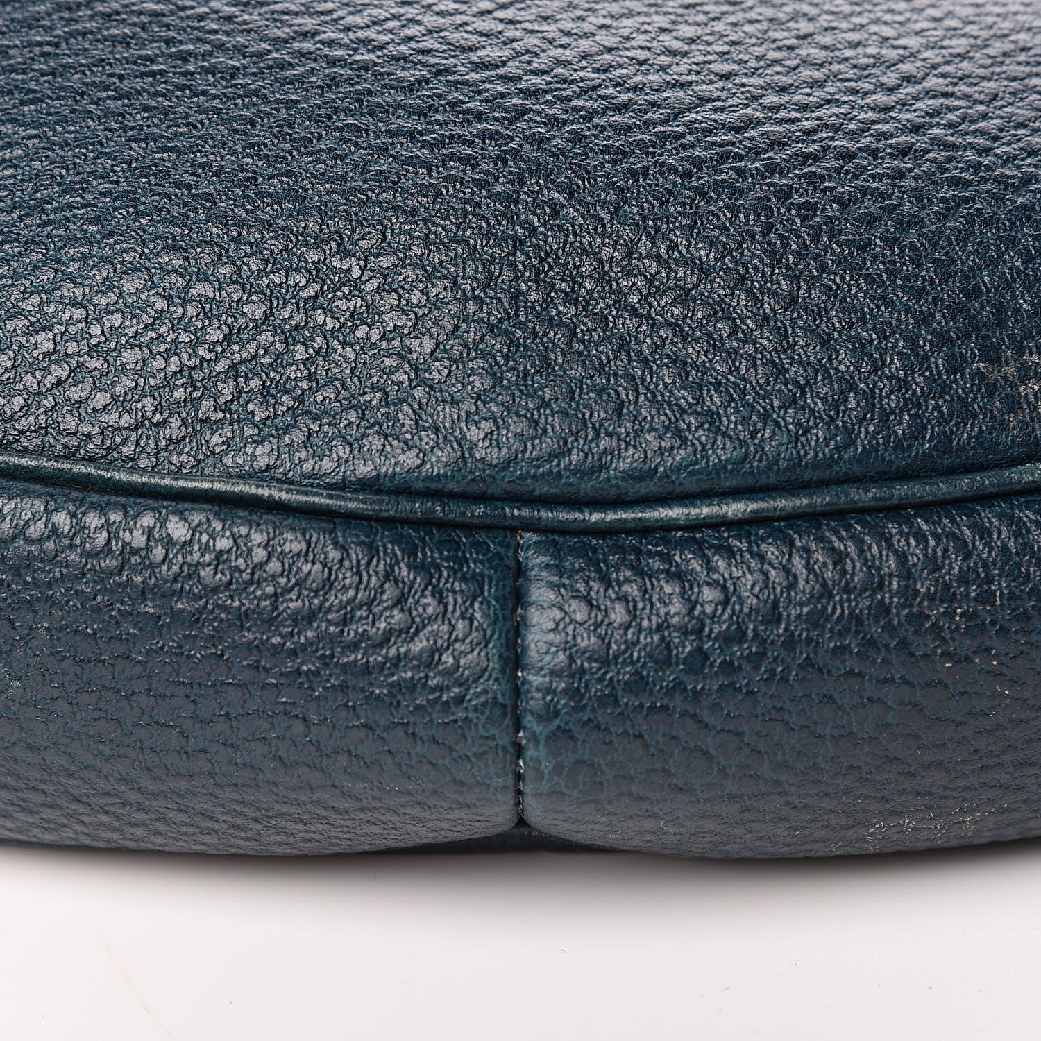 Gucci Calfskin Half Moon Bamboo Ring Hobo Blue 10 of 14