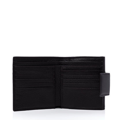 Gucci Calfskin Web Horsebit French Flap Wallet Black 3 of 5