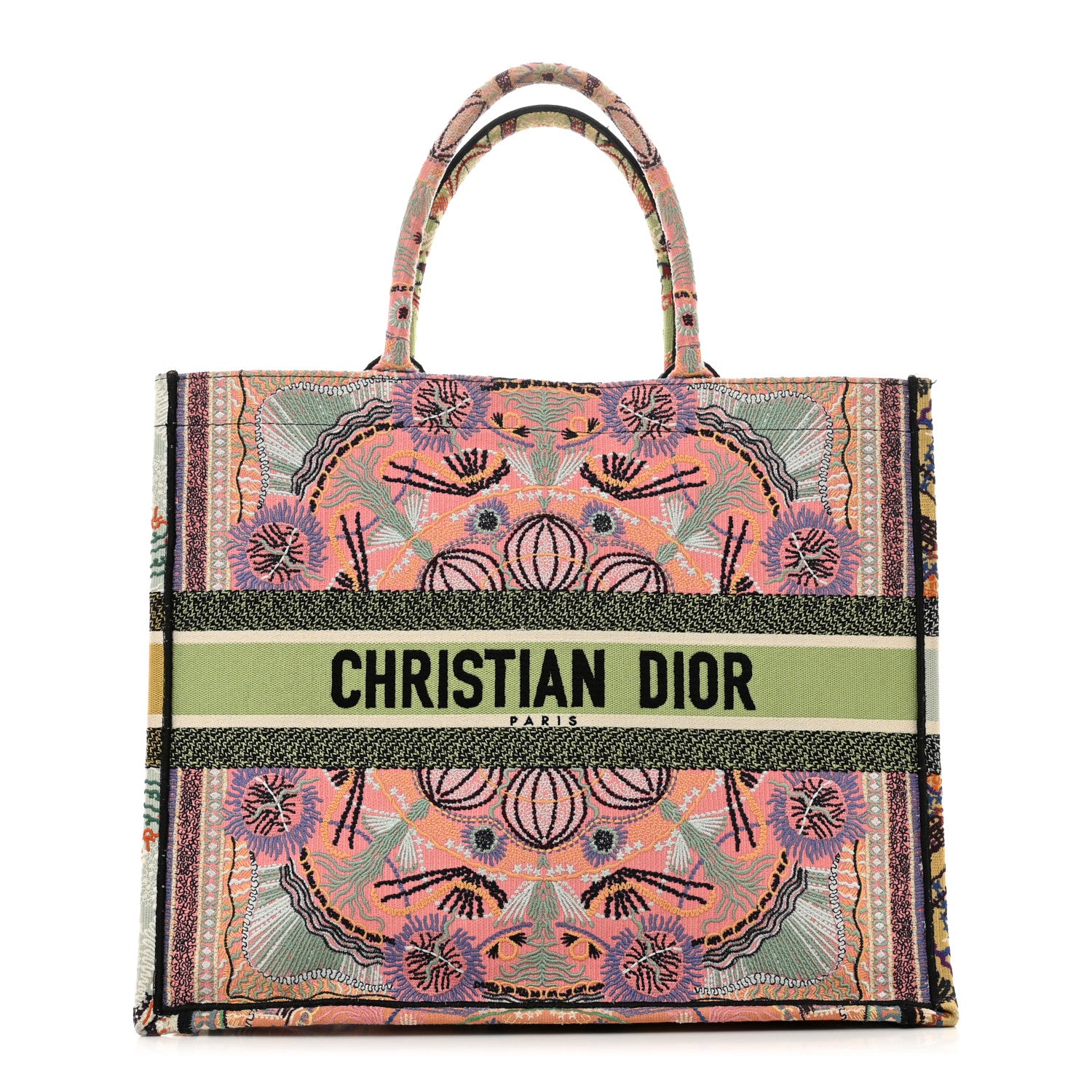 Christian Dior Canvas Embroidered Large In Lights Book Tote Multicolor 1 of 11
