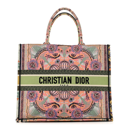 Christian Dior Canvas Embroidered Large In Lights Book Tote Multicolor 1 of 11