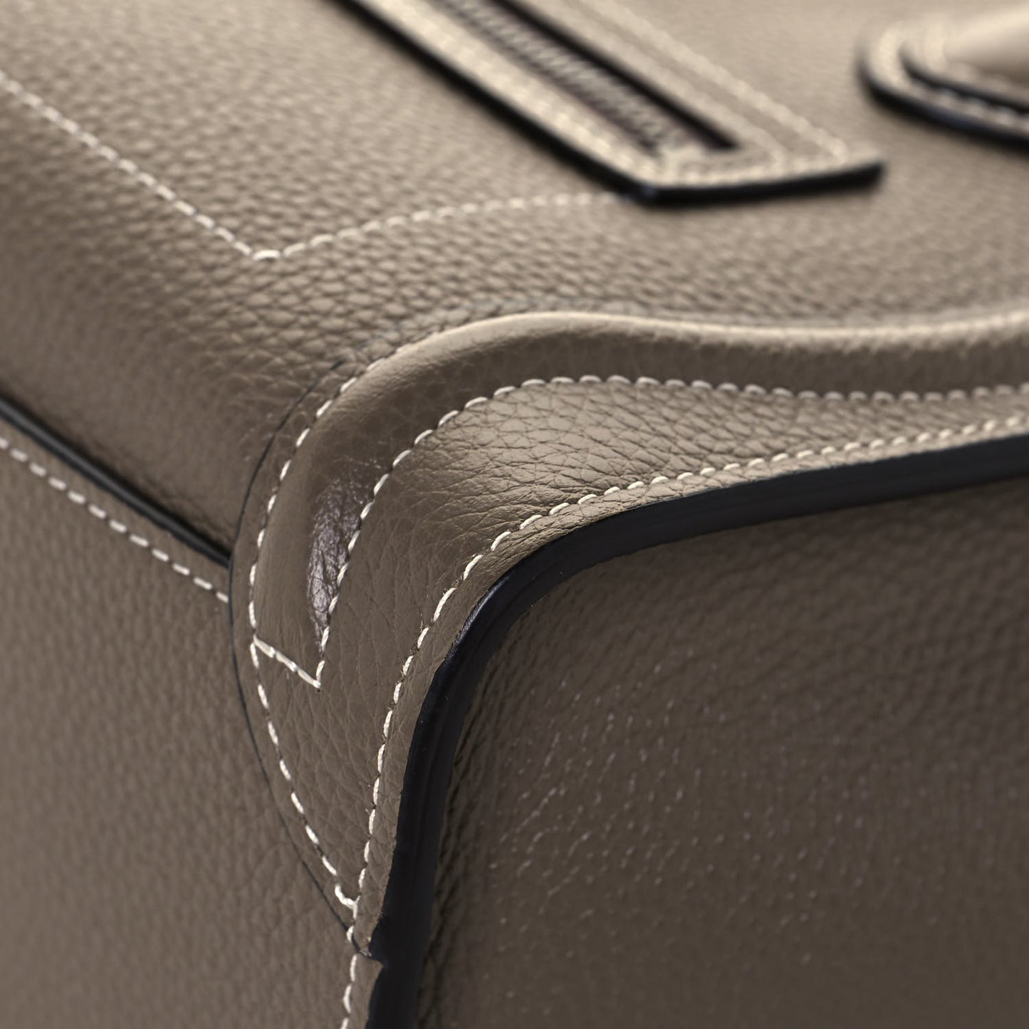 Drummed Calfskin Nano Luggage Souris
