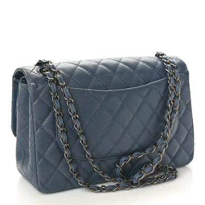 Chanel Caviar Quilted Jumbo Double Flap Grey 3 of 11
