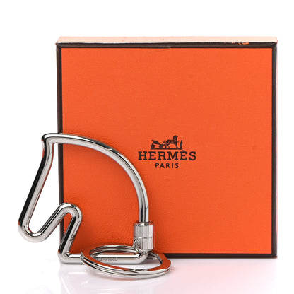 Hermes Palladium Cheval Key Ring 6 of 6