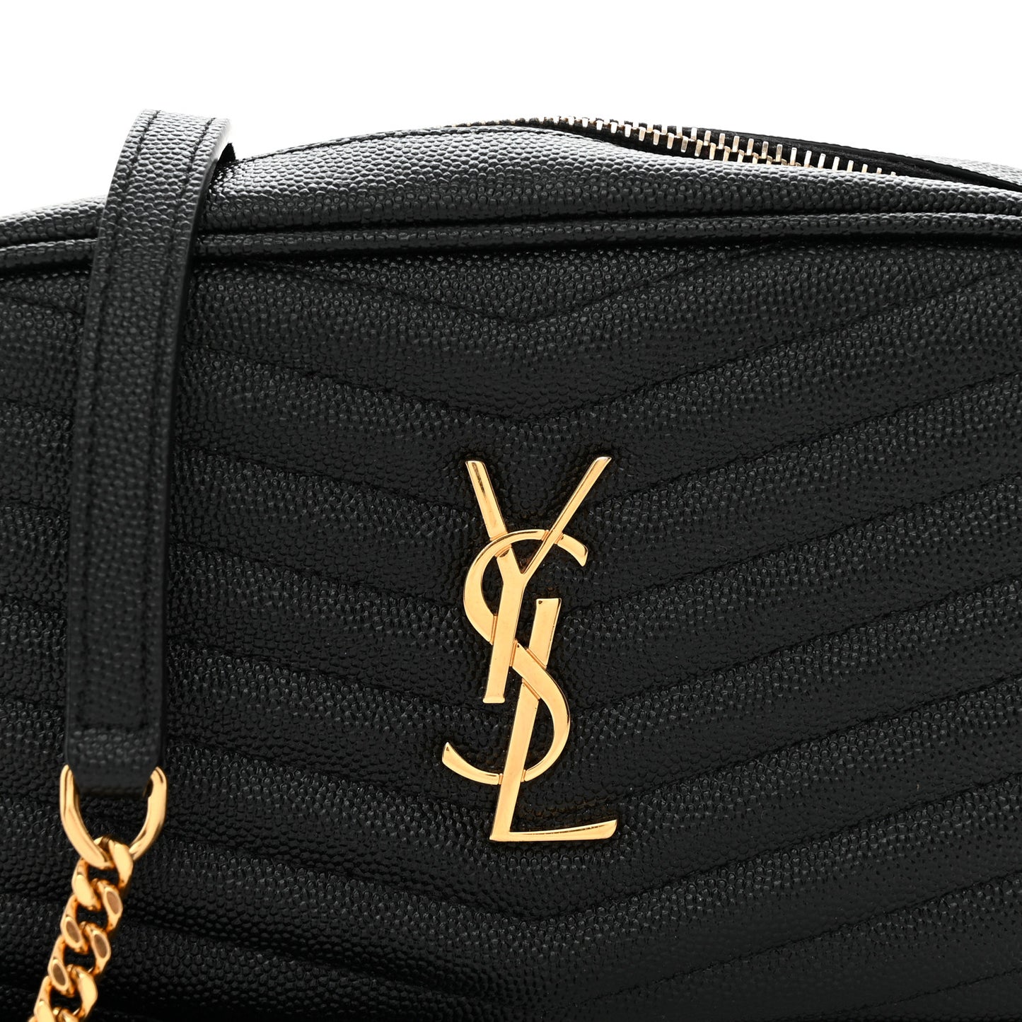 Grain De Poudre Matelasse Monogram Mini Lou Camera Bag Black