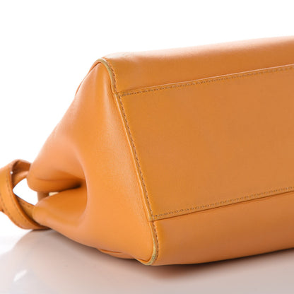 Fendi Nappa Mini Peekaboo Iconic Satchel Giallo Syrup 13 of 14