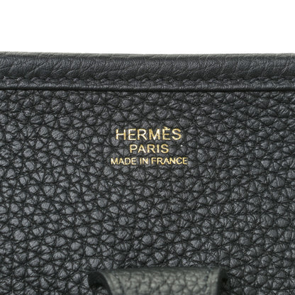 Hermes Taurillon Clemence Evelyne III PM Black 8 of 9