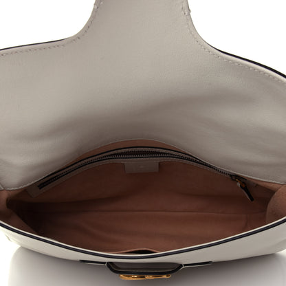Gucci New Sakai Calfskin Lux Medium Dahlia Messenger Shoulder Bag Mystic White 3 of 4
