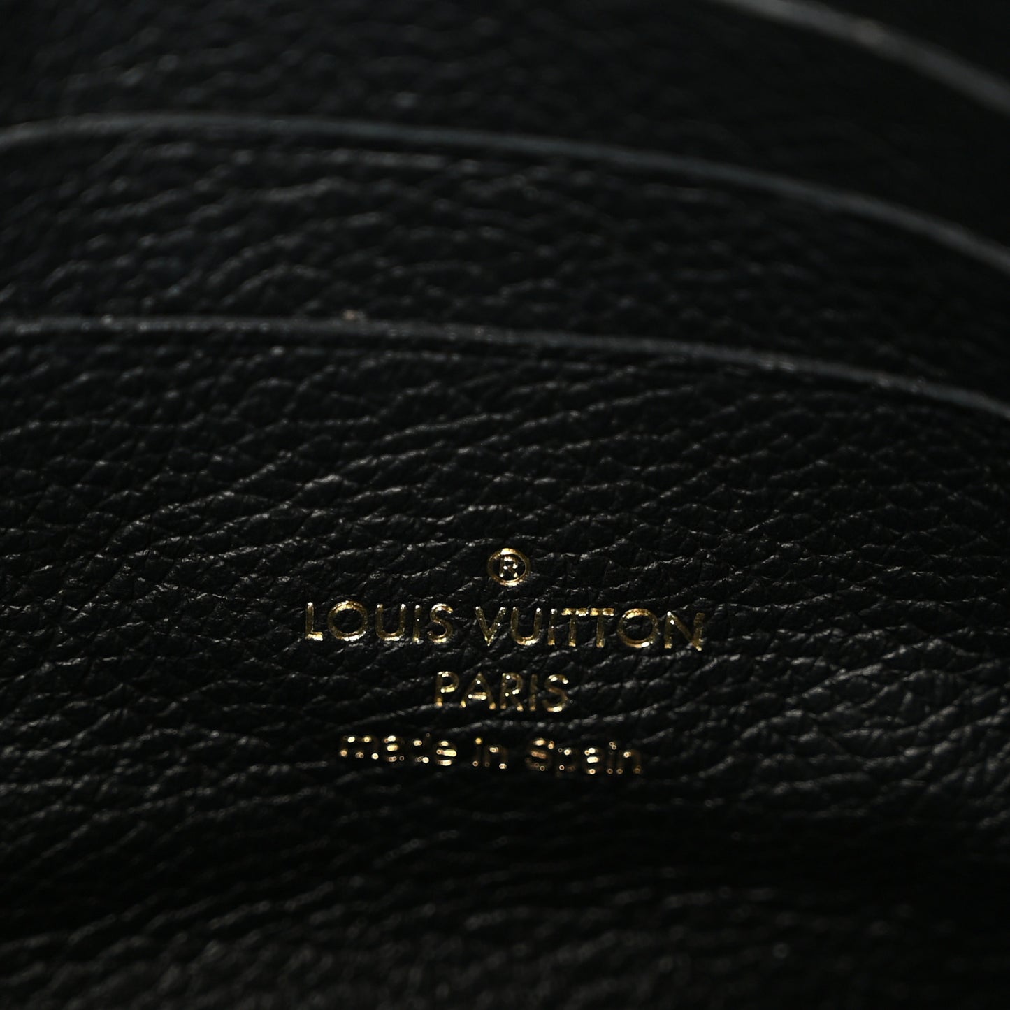 Empreinte Monogram Giant Double Zip Pochette Black Cream