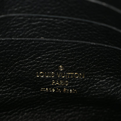 Louis Vuitton Empreinte Monogram Giant Double Zip Pochette Black Cream 6 of 11
