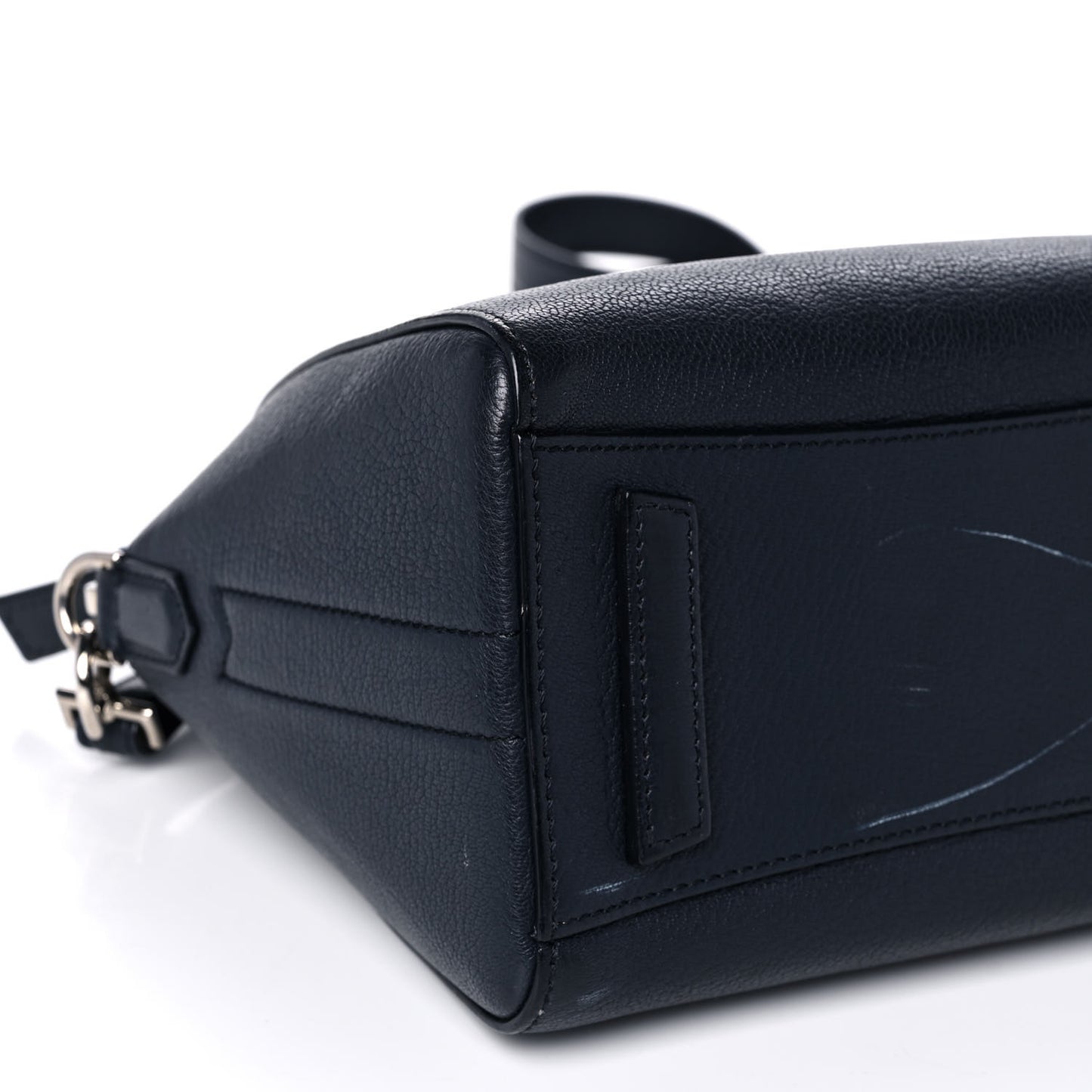 Sugar Goatskin Mini Antigona Navy