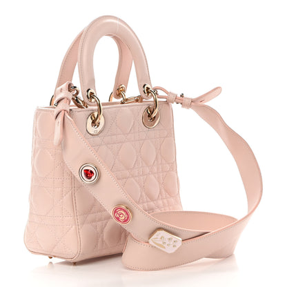 Christian Dior Lambskin Cannage Small Lucky Badges My Lady Dior Pink 3 of 16