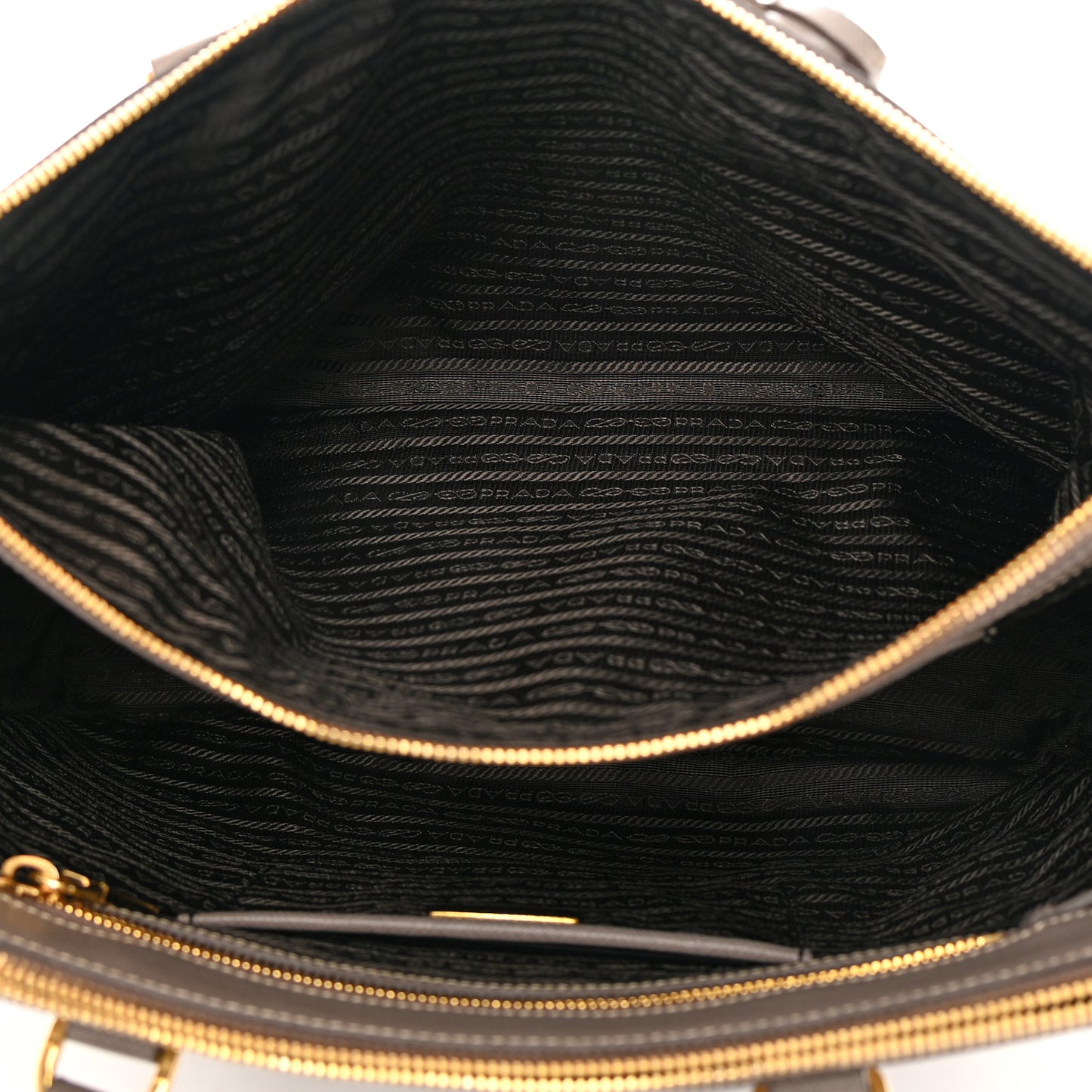 Saffiano Large Galleria Double Zip Tote Argilla