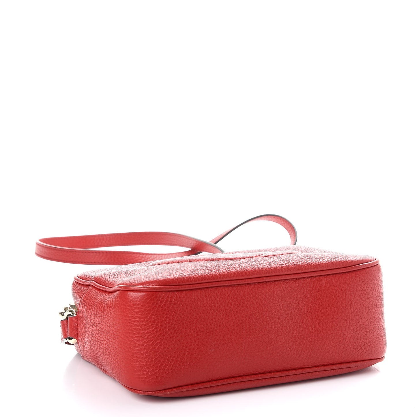 Pebbled Calfskin Small Soho Disco Bag Tabasco Red